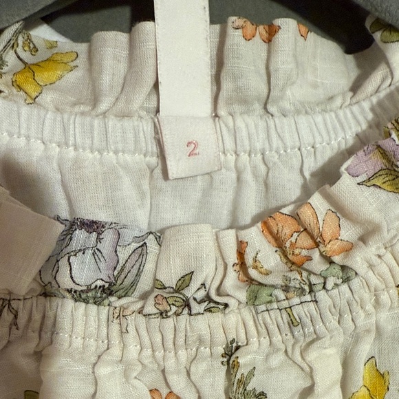 Zimmermann Kids' Jeannie Floral Print Ruffle Trim Cotton Dress - Picture 10 of 10